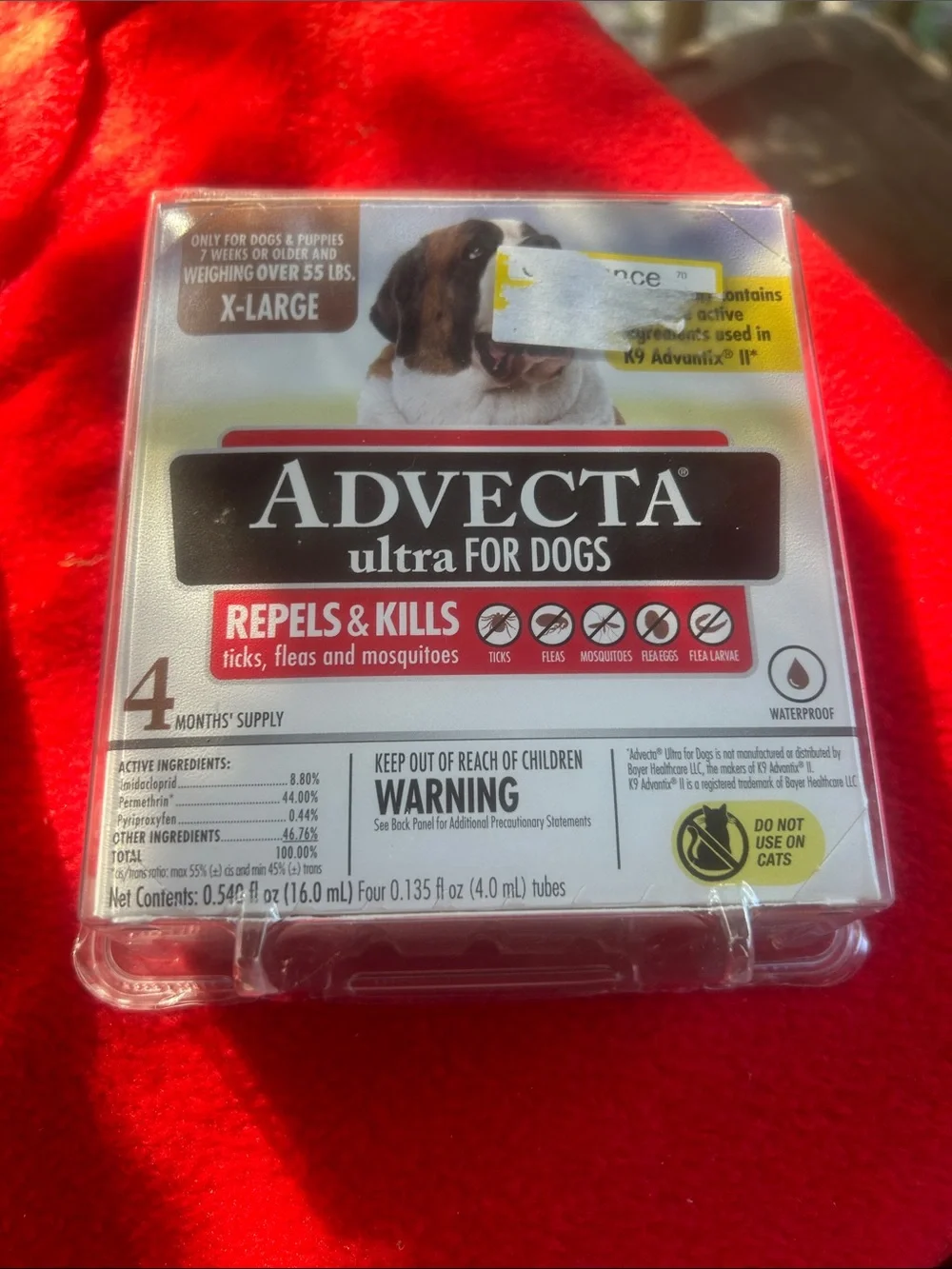 Advecta Ultra for Dogs Flea & Tick lot of 5 boxes. New. 20 doses.